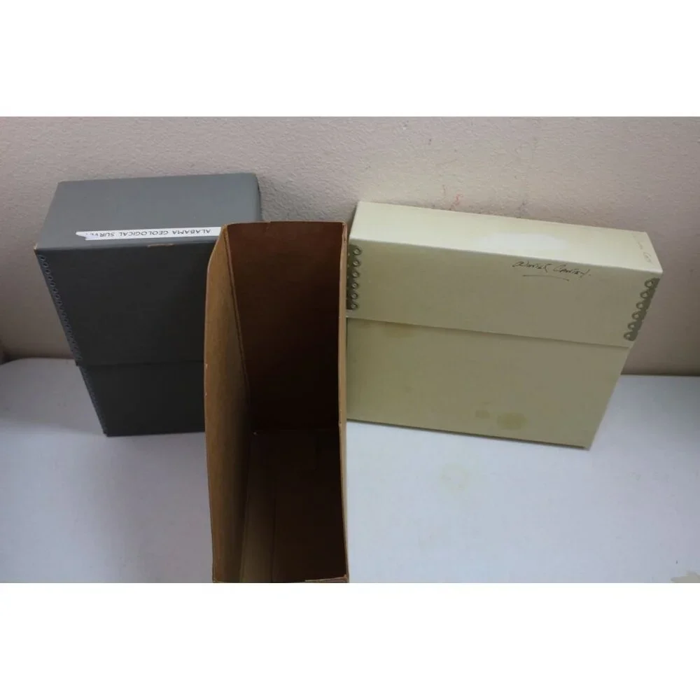 3 Organizer Boxes Magazine Paper Archive Vintage Folder 93216